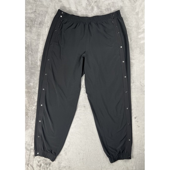 Lululemon Tear-Away Mid-Rise Track Pant Black Womens 14 Lightweight Breakaway - Picture 1 of 9